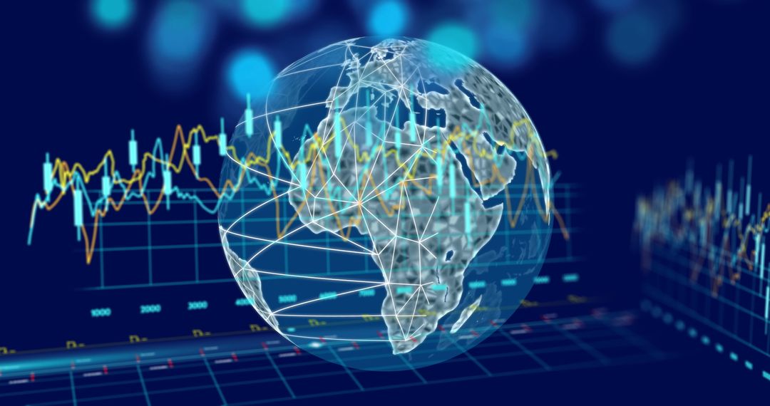 Global Financial Data Visualization with Abstract Globe