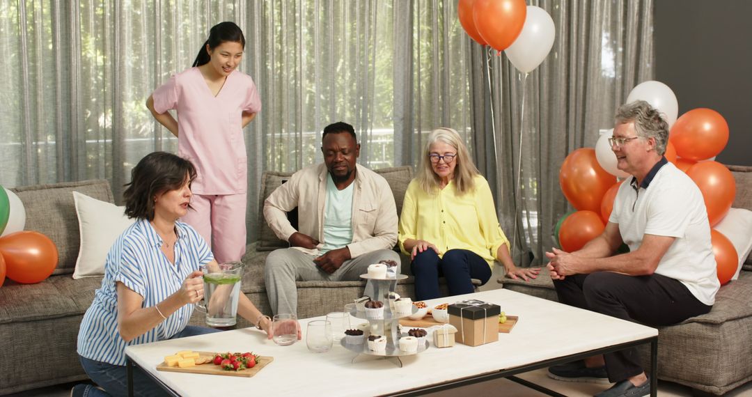 Inclusive Physiotherapy Welcome Gathering with Diverse Group