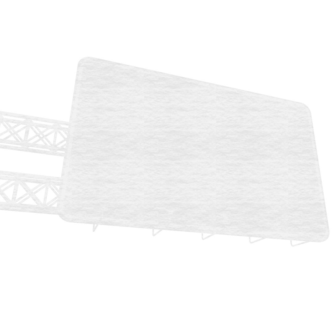 Transparent Road Sign with Blank Space for Design Mockup