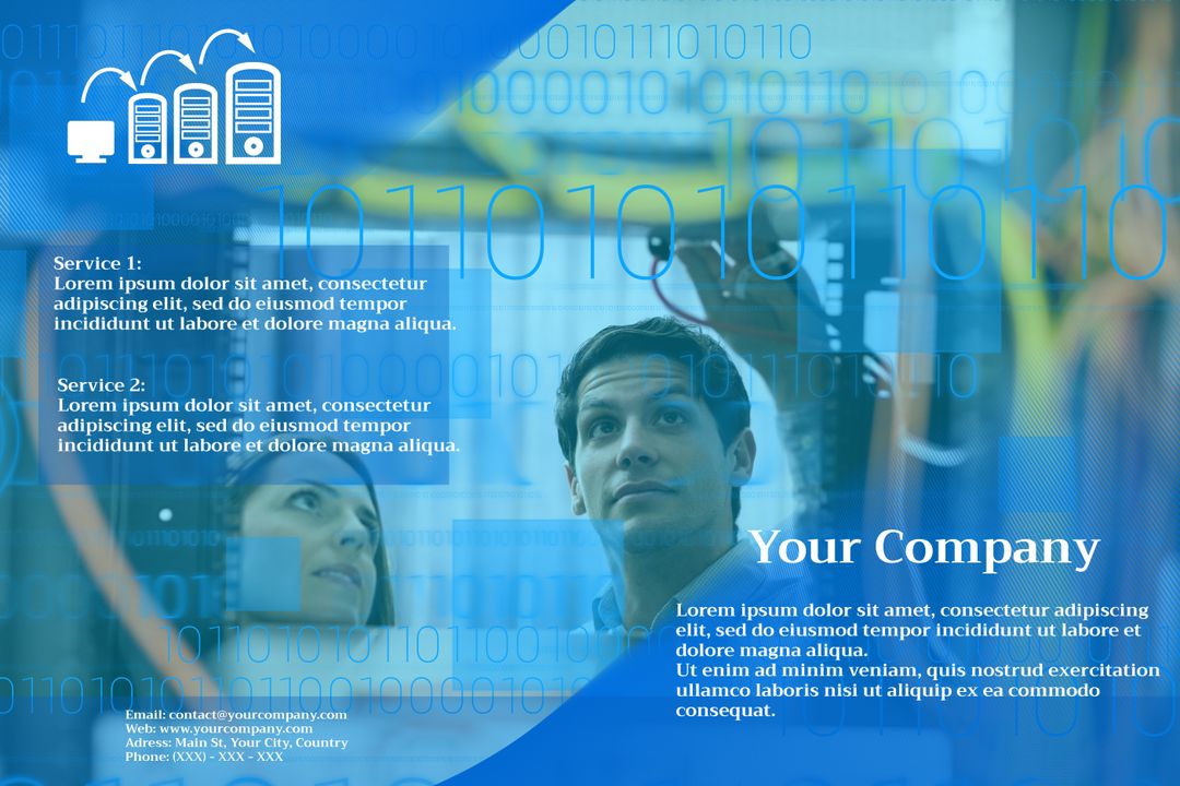 Corporate Service Promotion with Digital Technology Overlay