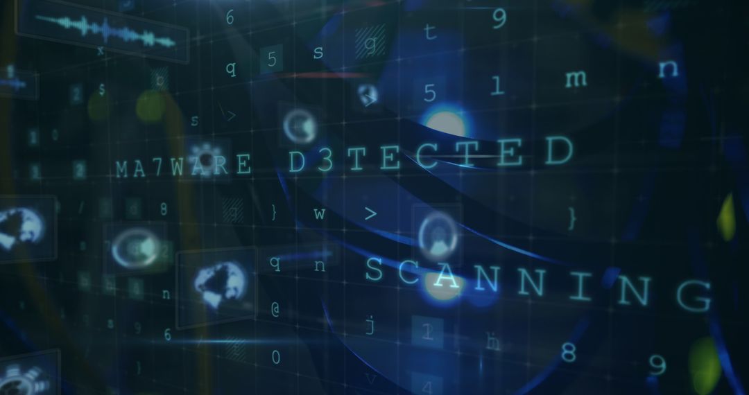 Cybersecurity Scanning Interface Digital Graphics