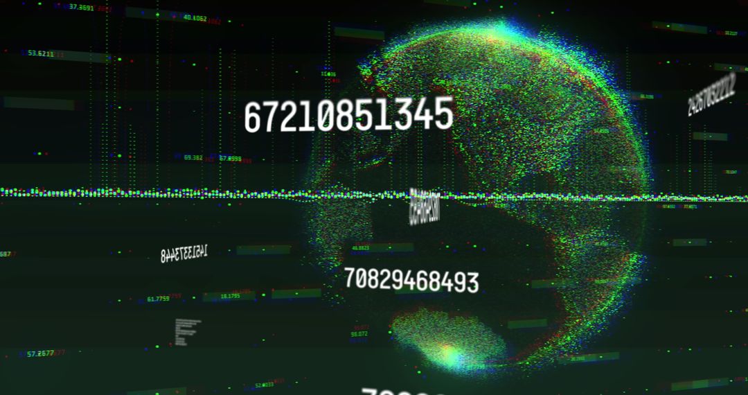 Global data processing network with spinning globe