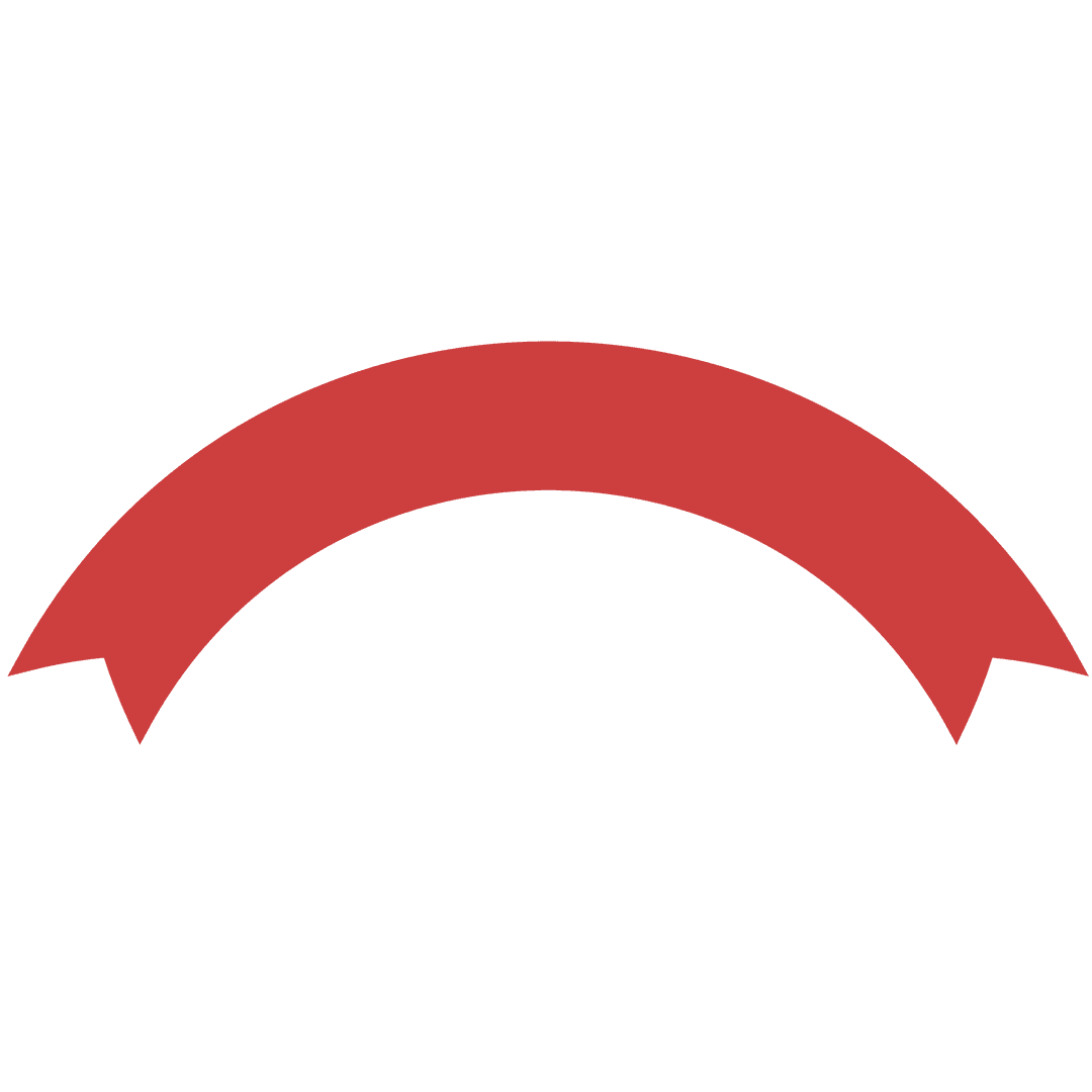 Red Badge with Copy Space on Transparent Background