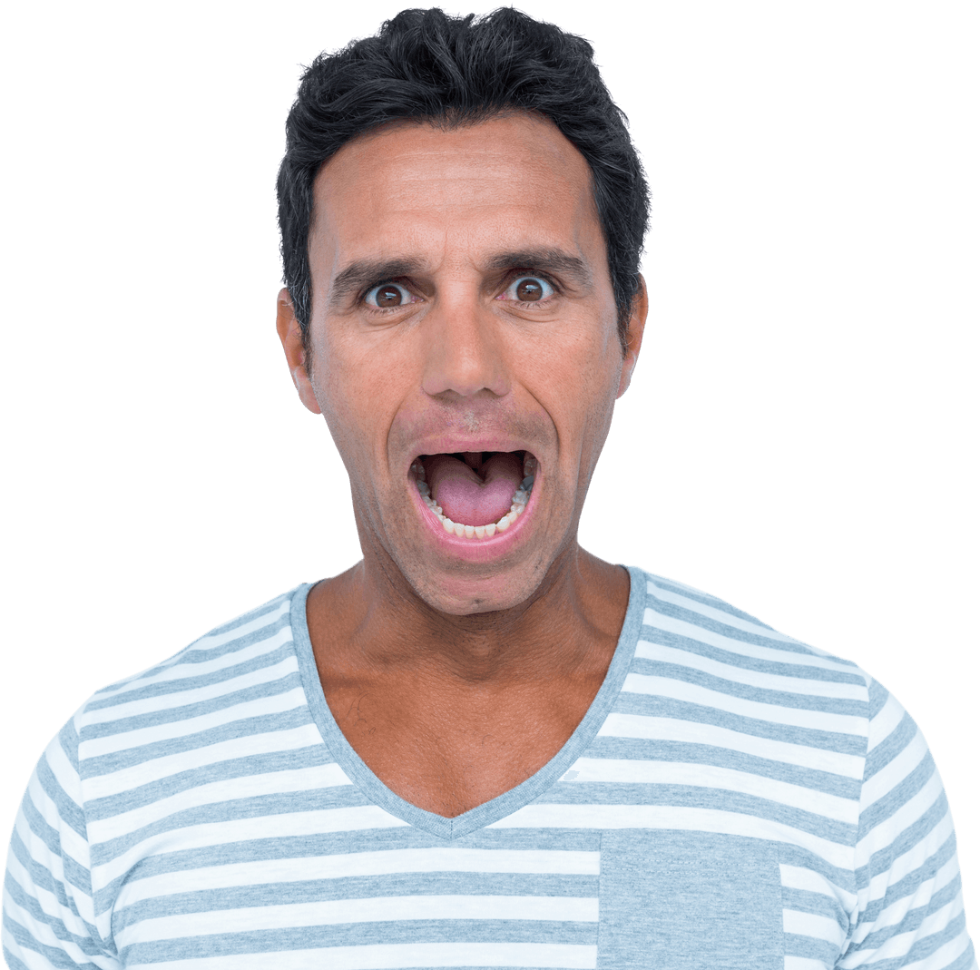Shocked Man Transparent Background Surprised Expression - Download Free Stock Images Pikwizard.com
