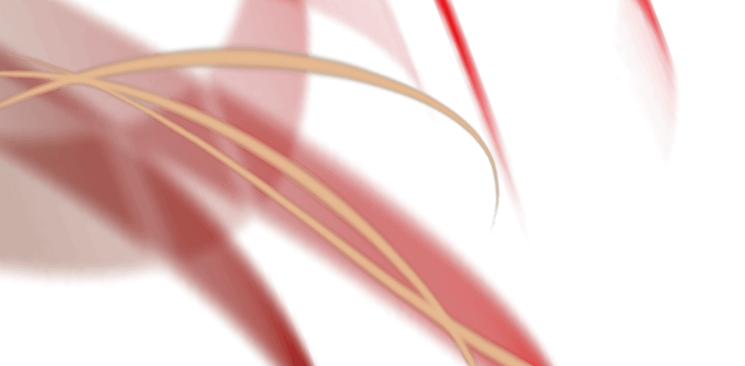 Abstract Red Brush Strokes on Transparent Background