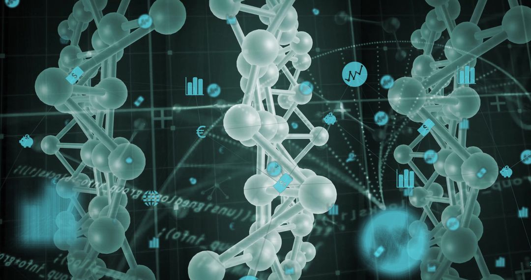 Floating Molecular Helices in Digital Biometrics and Data Network