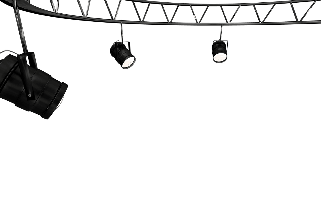 Spotlights on Transparent Background for Events and Entertainment Designs
