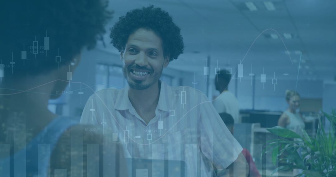 Diverse Team Discussing Financial Data in Modern Office Workspace