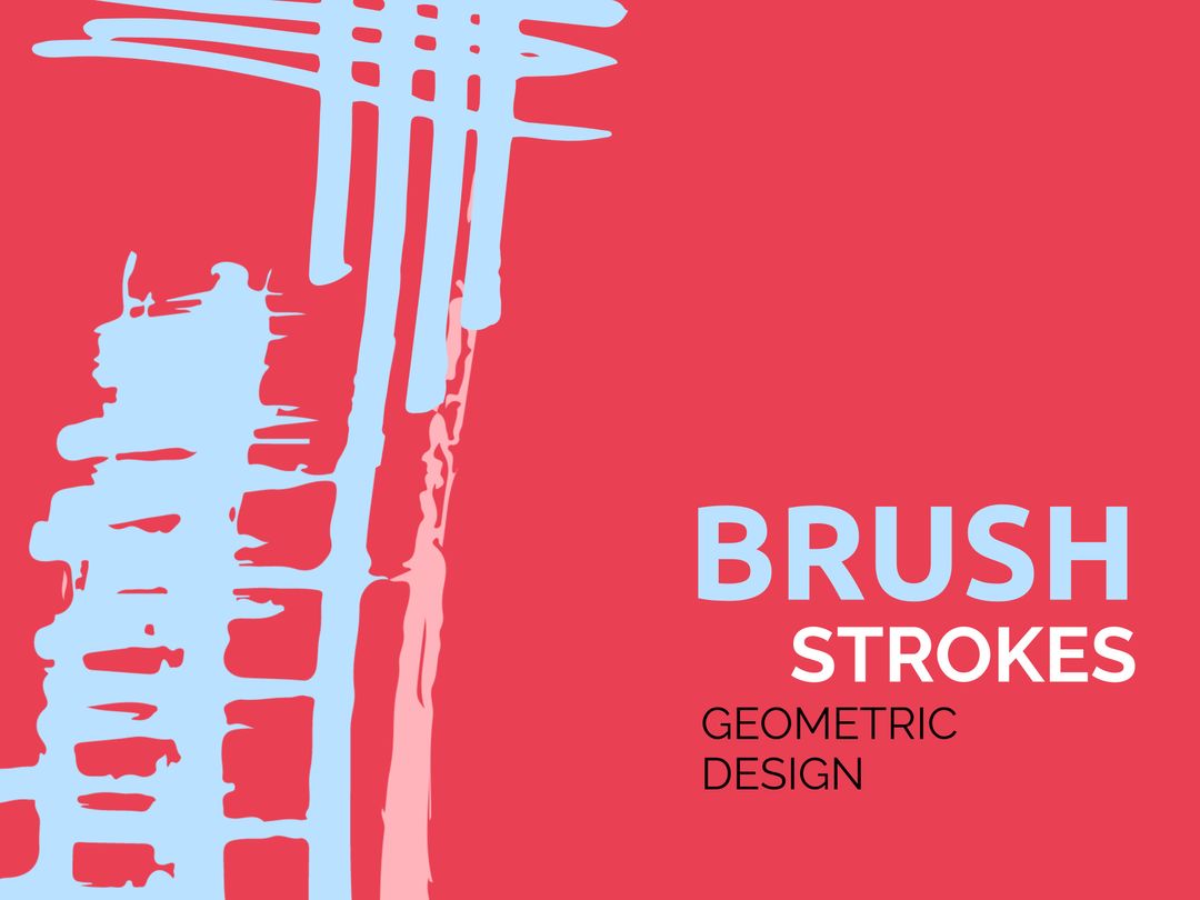 Abstract Brush Strokes on Vibrant Background for Creative Events