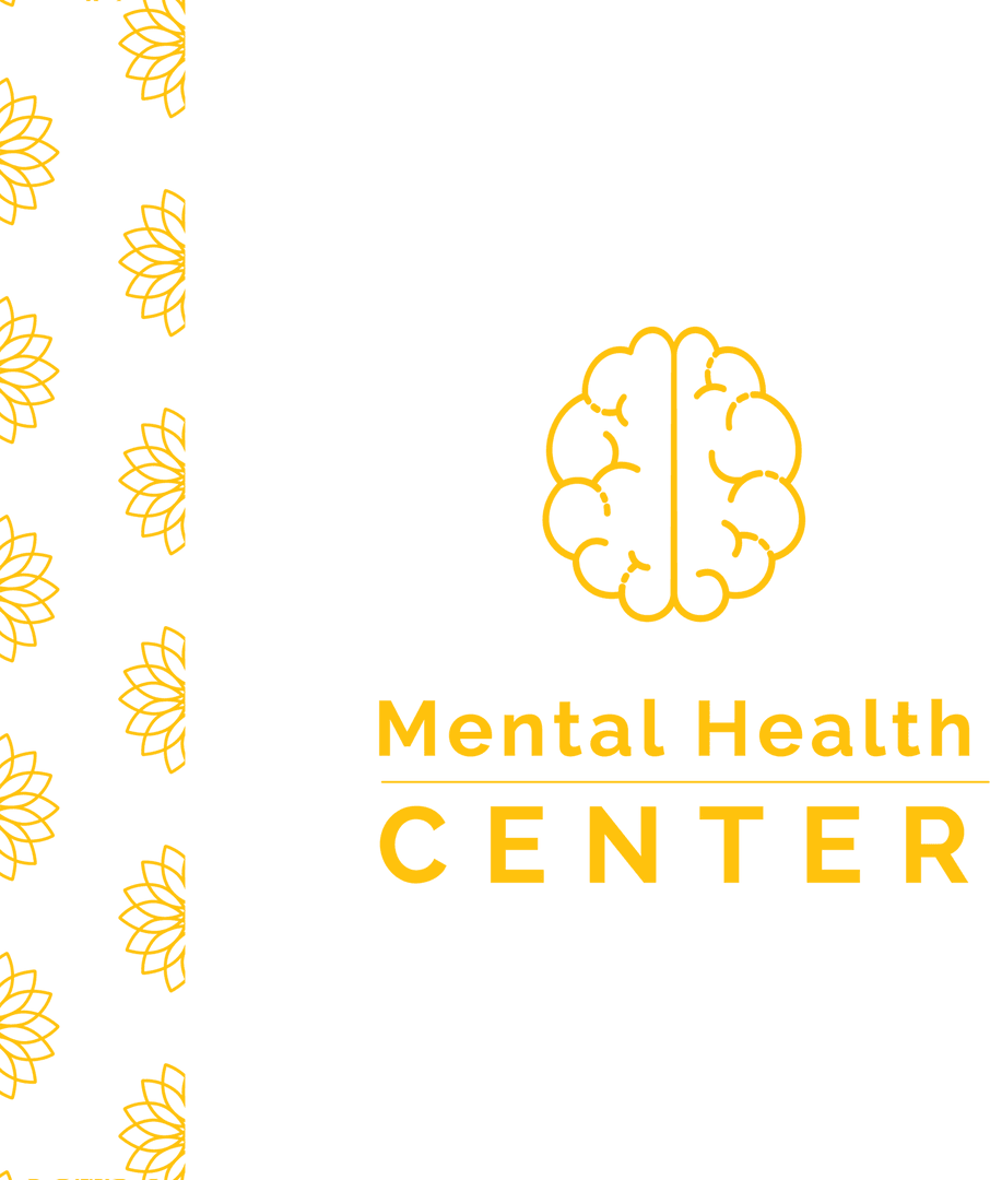 Transparent Illustration of Mental Health Center Brain Motif