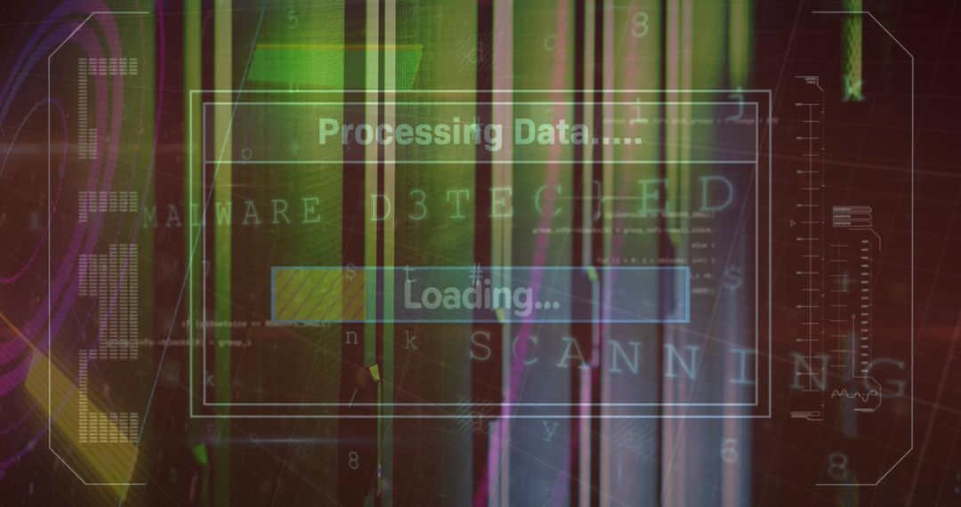 Digital Data Processing and Cybersecurity Visualization