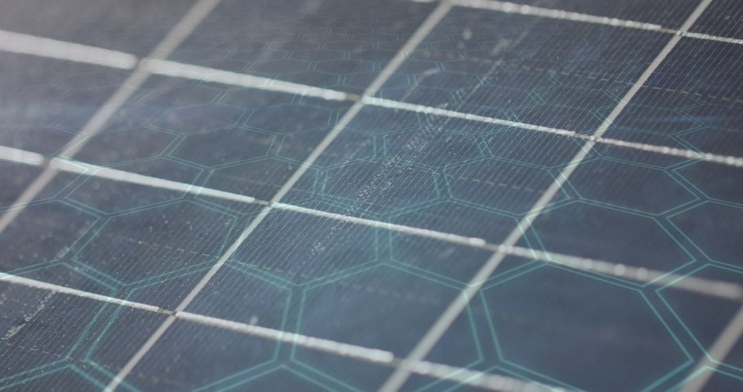 Futuristic Interface with Chemical Structures on Grid