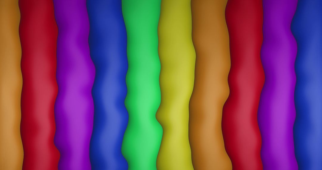 Vibrant Wavy Rainbow Pattern Abstract Background