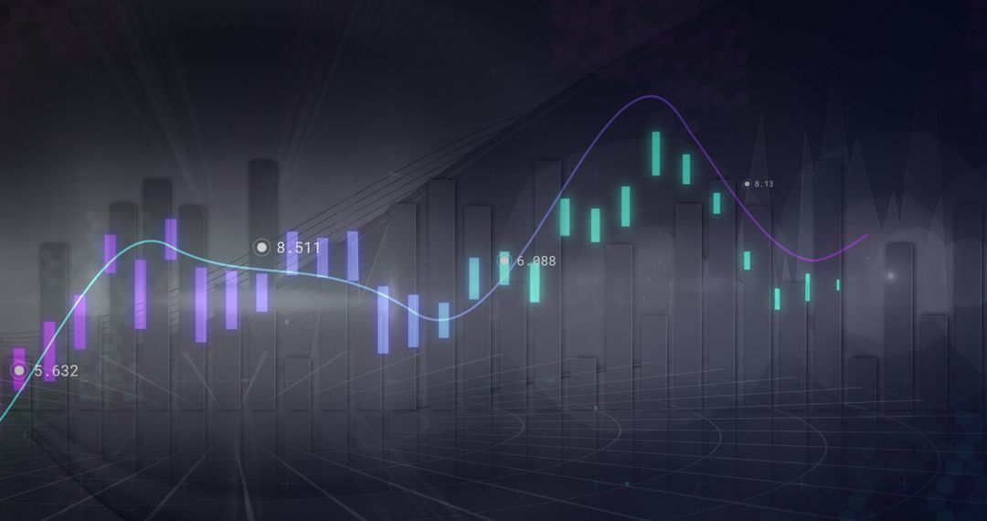Analyzing Data Trends with Futuristic Graph Interface