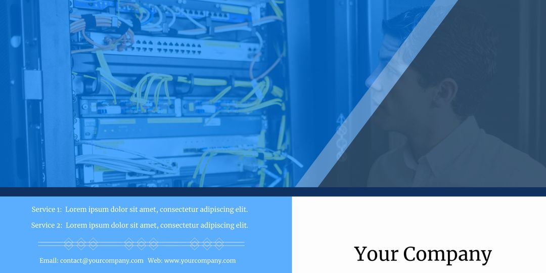 Network Solutions Company Brochure Template