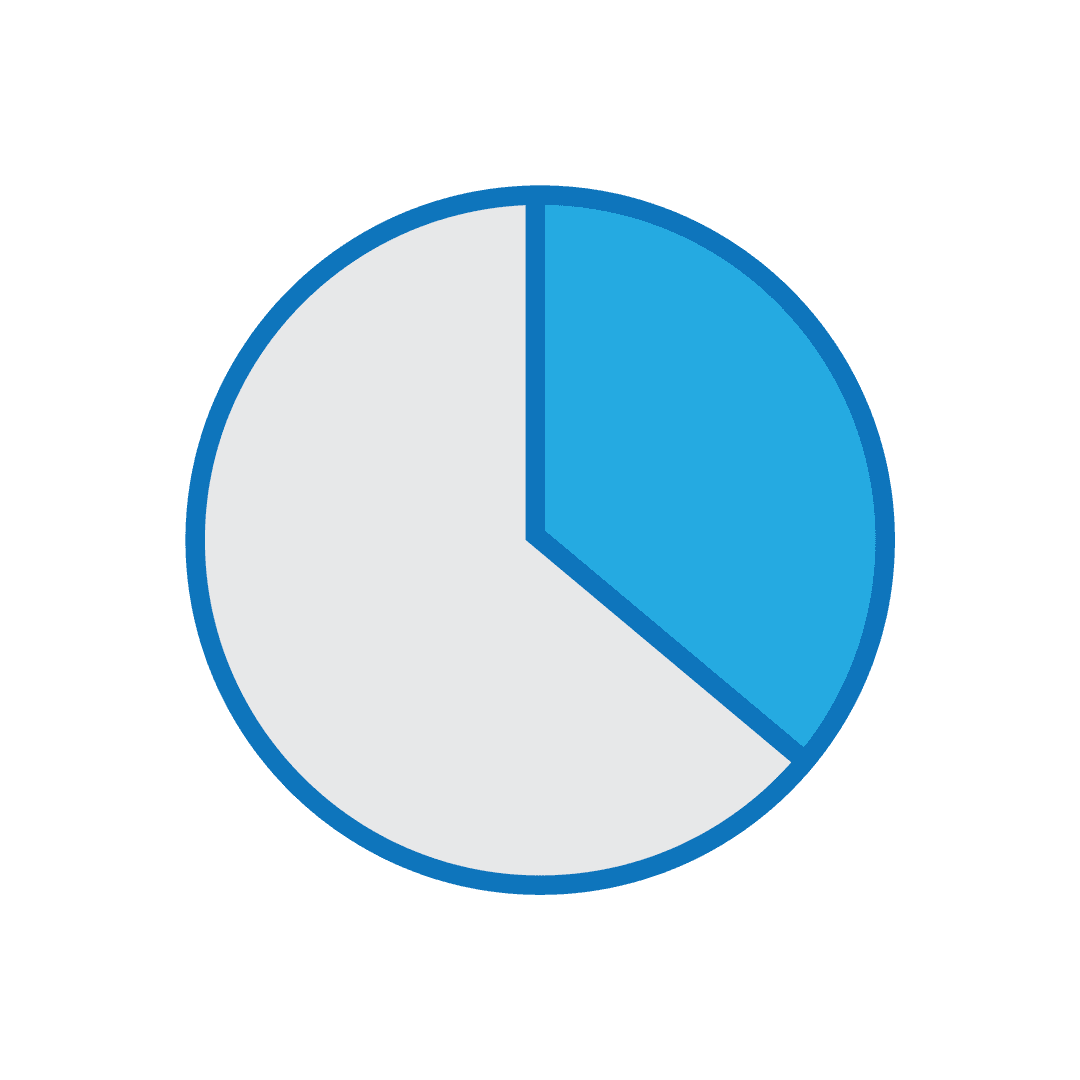 Transparent Background Pie Chart Diagram Illustration for Business