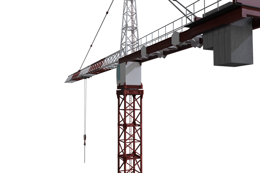 Transparent Studio View of Construction Crane - Download Free Stock Images Pikwizard.com