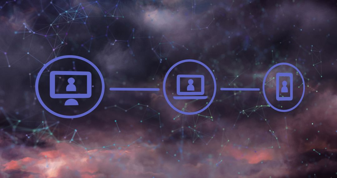 Digital Icons and Connectivity Among Turbulent Clouds