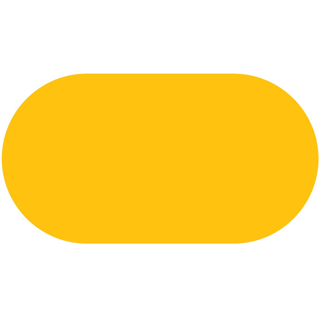 Bright Yellow Oval Abstract on Transparent Background for Creative Design