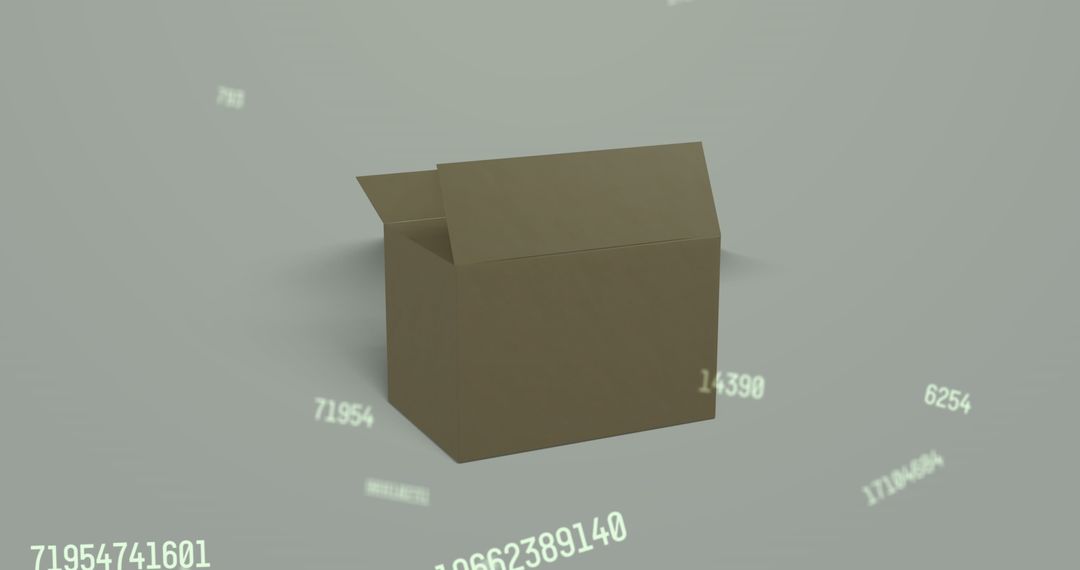 Open Package with Data Code Surrounding Symbolizing Global Shipping - Free Images, Stock Photos and Pictures on Pikwizard.com
