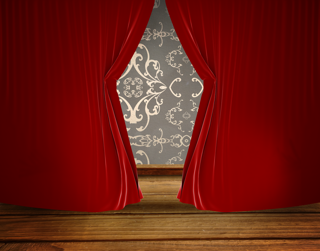 Elegant Red Curtain with Transparent Background - Download Free Stock Images Pikwizard.com