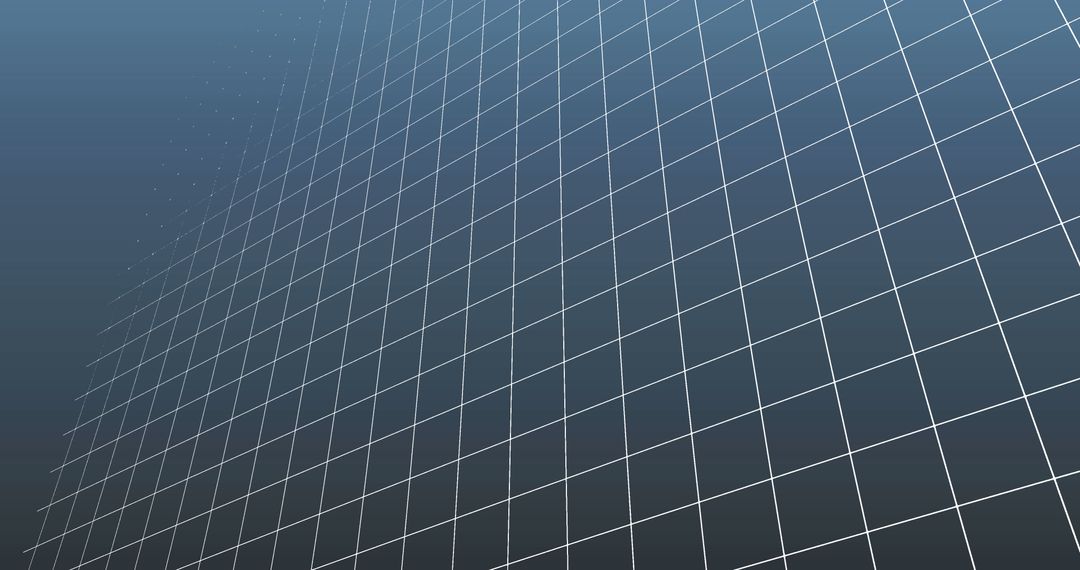 Abstract Geometric Grid with White Squares on Blue Background