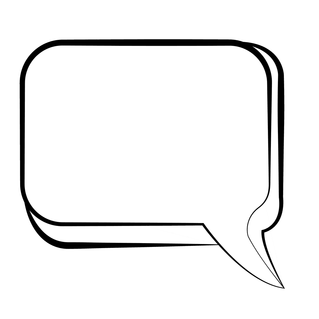 Transparent Speech Bubble Vector Illustration for Communication