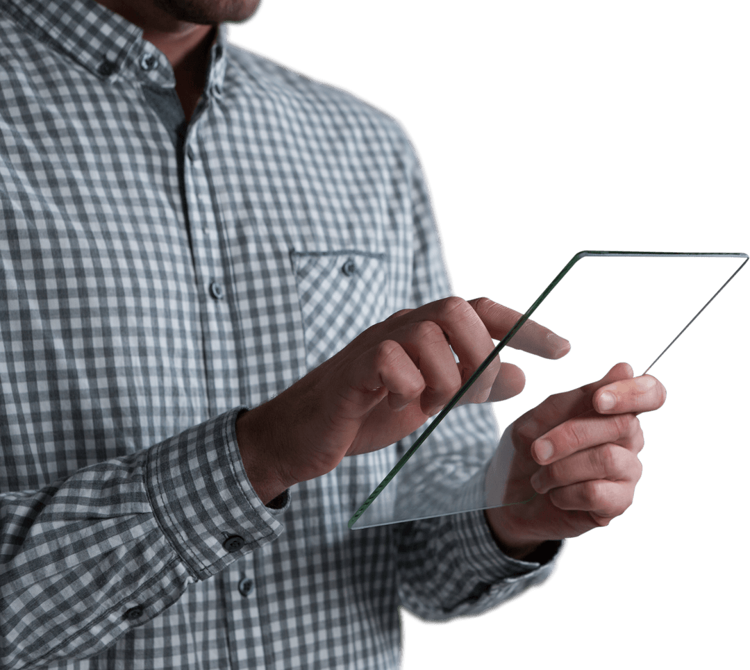 Transparent Tablet Technology Innovation Holding Touchscreen Future