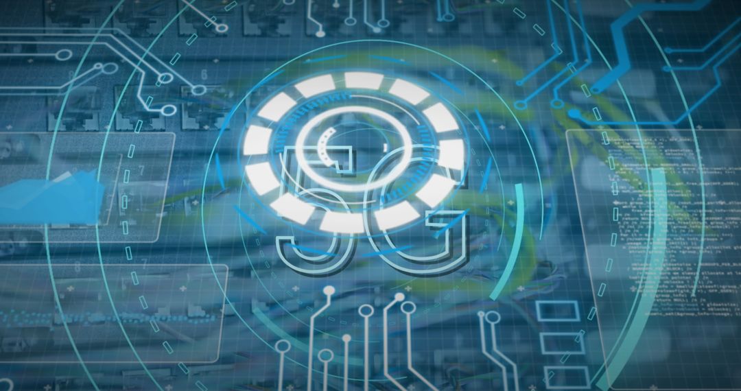 Digital Interface with 5G Network Concept Overlay in Data Center