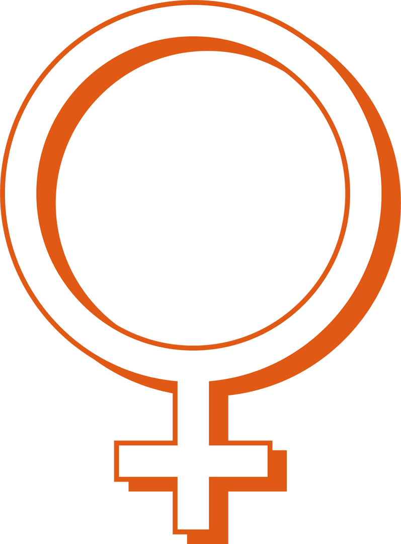Feminist Venus Symbol with Transparent Background for Activism Illustrations