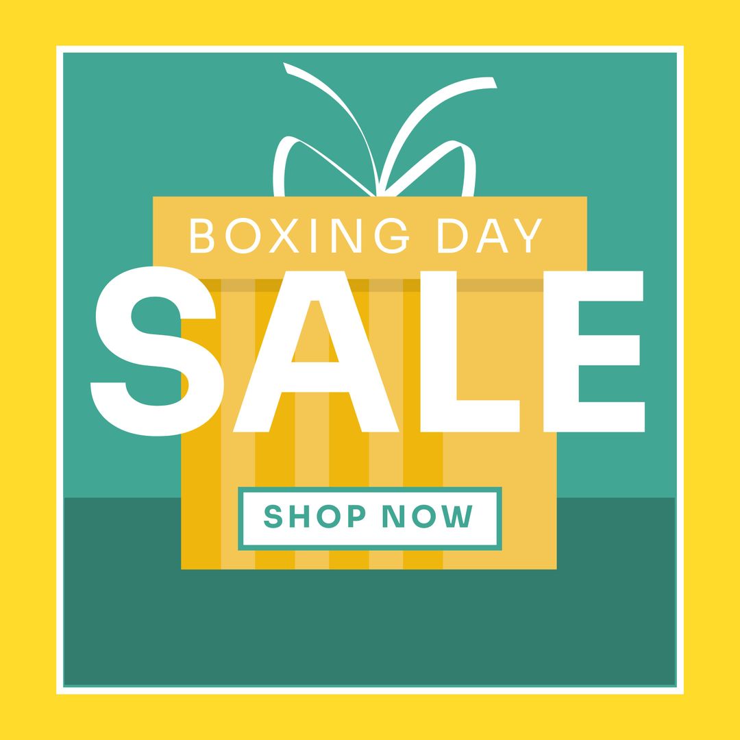 Boxing Day Sale Promotional Banner with Bold Text