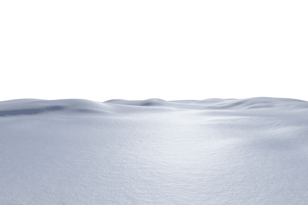 Winter Snow Drifts on Transparent Background Illustration