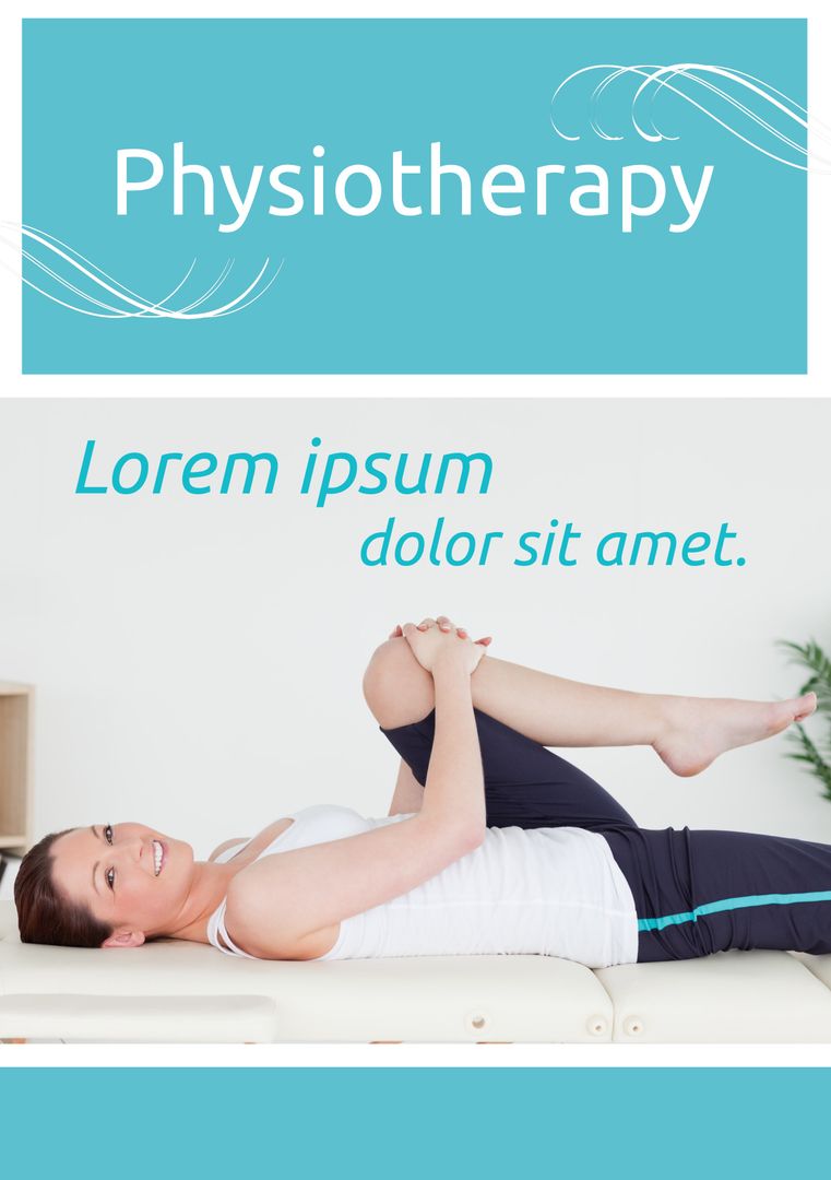 Woman Engaged in Physiotherapy Exercise Promoting Wellness