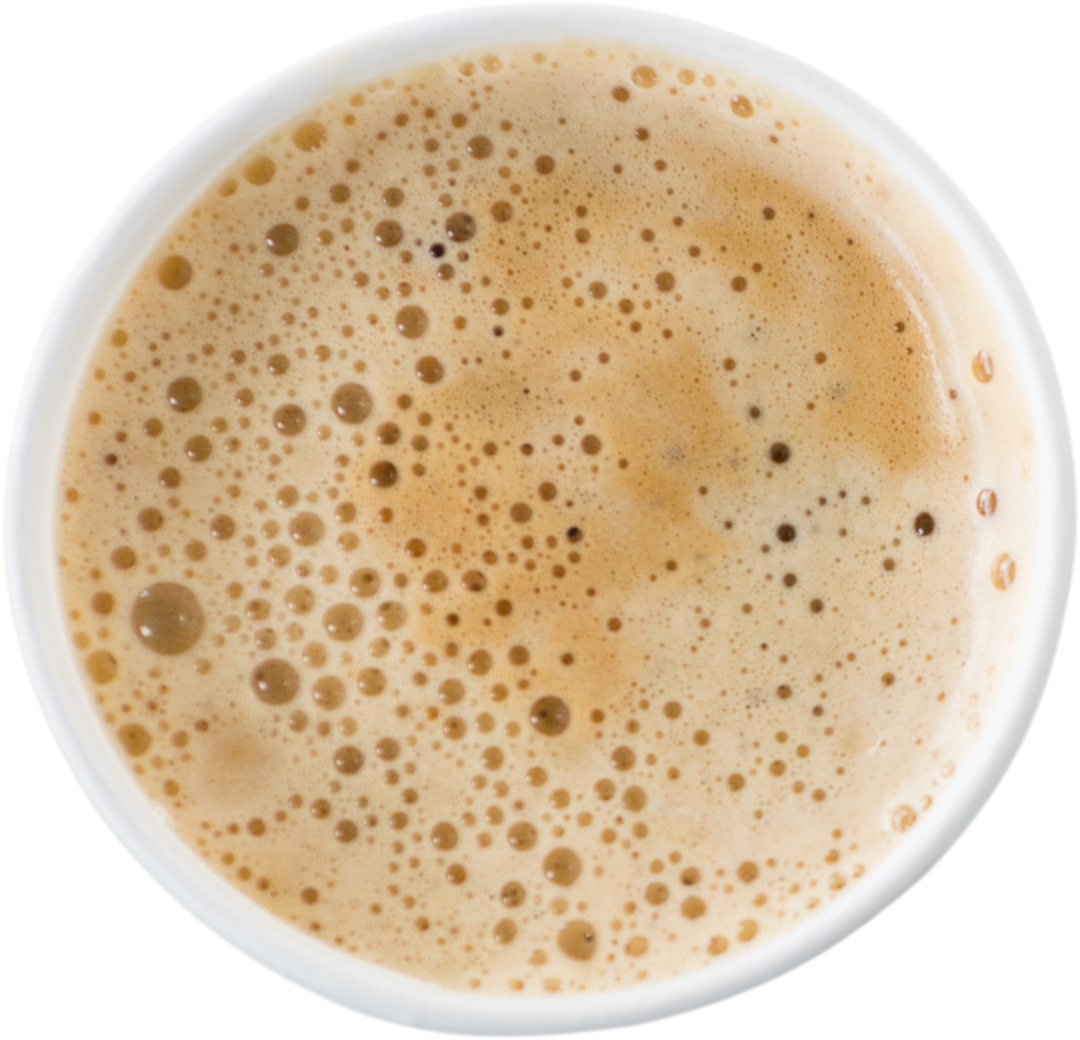 Top View of Frothy Coffee Vector on Transparent Background - Download Free Stock Images Pikwizard.com