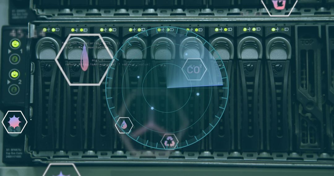 Digital Scope Overlay Scanning Computer Servers