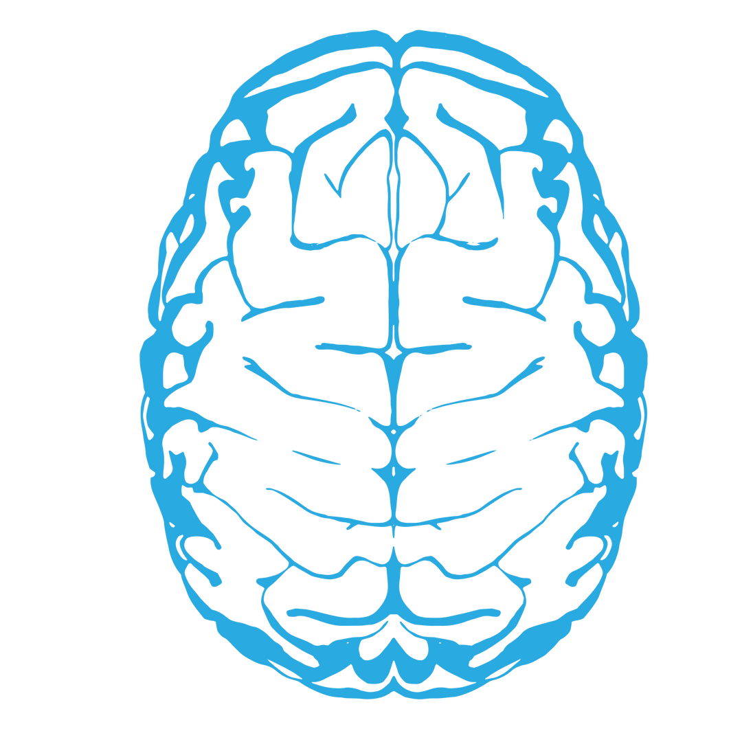 Transparent Blue Diagram of Human Brain - Download Free Stock Images Pikwizard.com