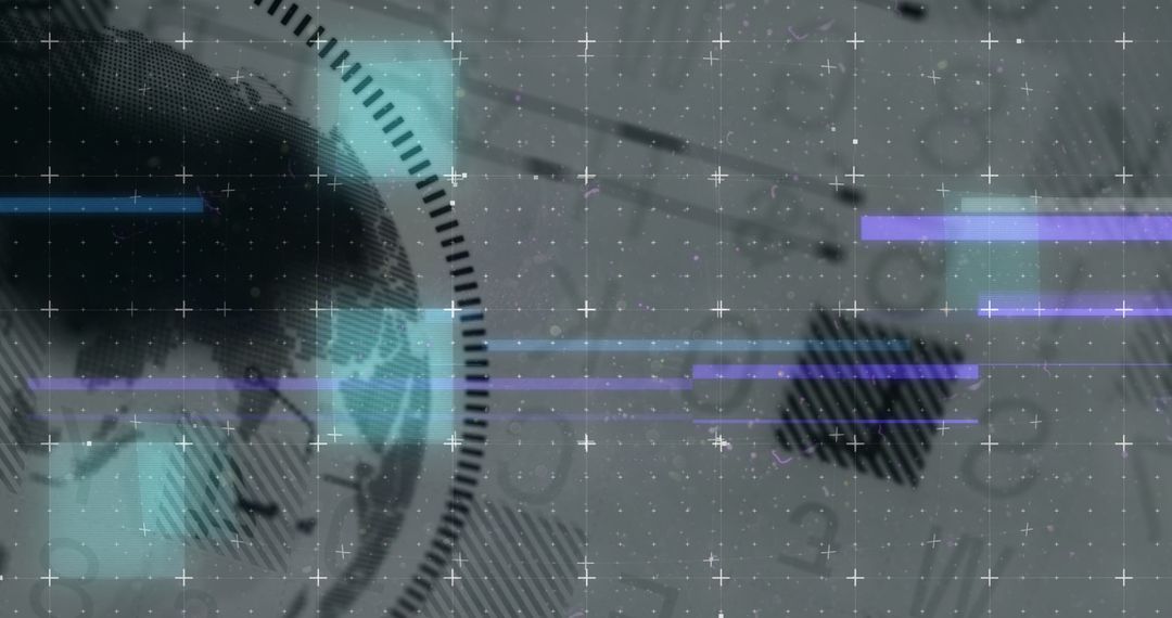 Abstract Global Business and Financial Data Visualization