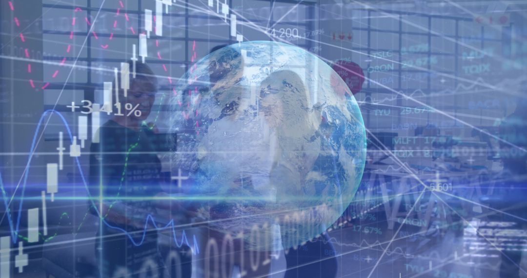 Global Finance Collaboration Networking Digital Interface