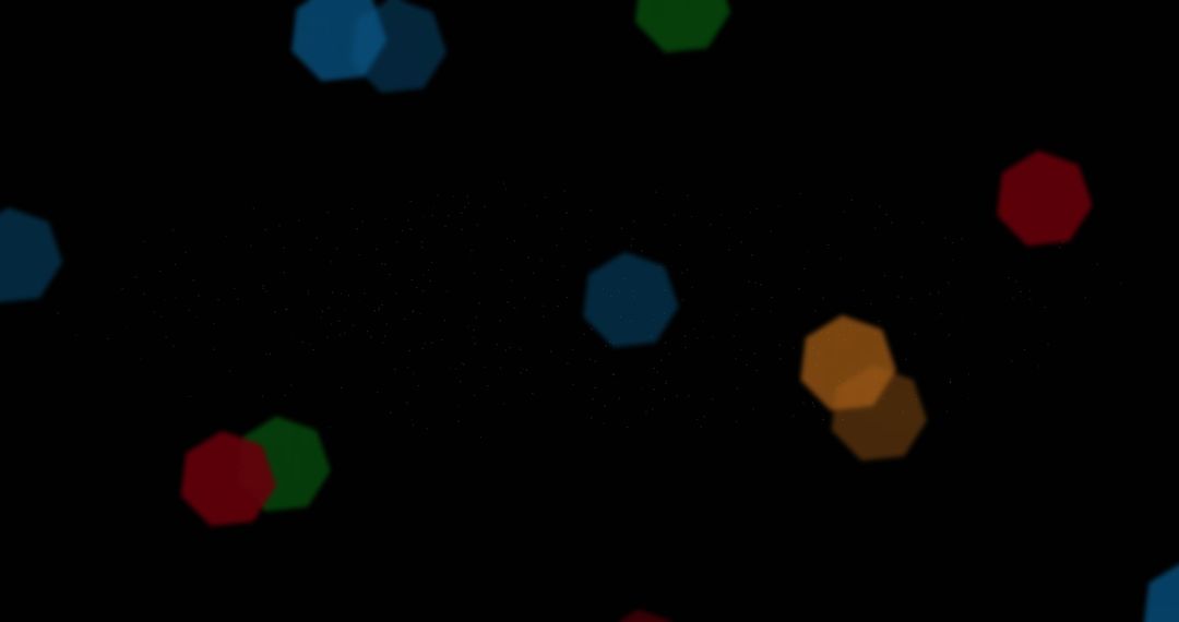 Colorful Bokeh Lights on Dark Background Creating Festive Atmosphere