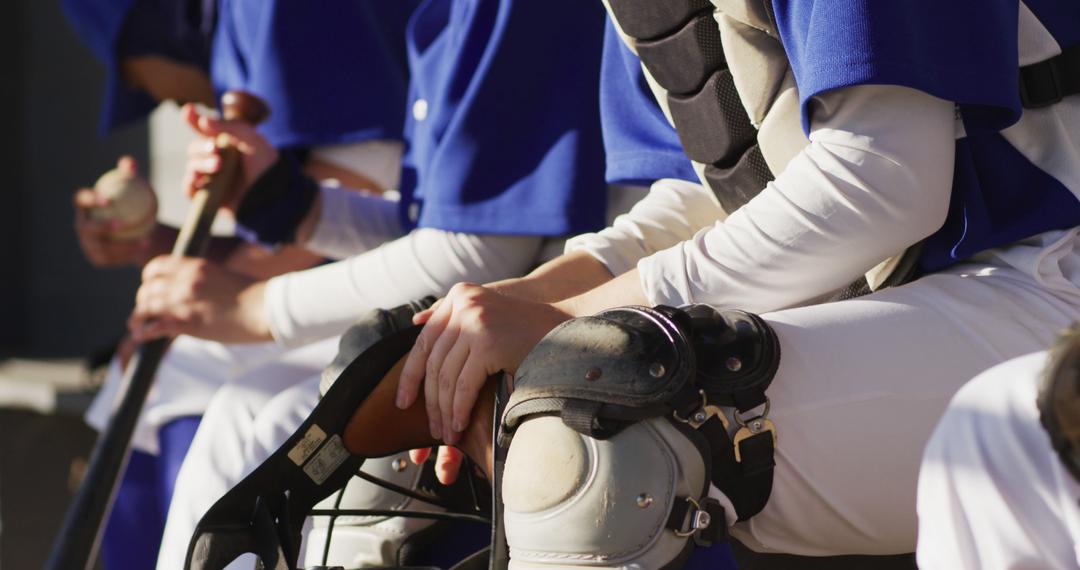 Female Baseball Player Preparing for Game on Bench - Free Images, Stock Photos and Pictures on Pikwizard.com