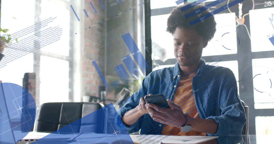 Innovative Business Professional Analyzing Digital Data