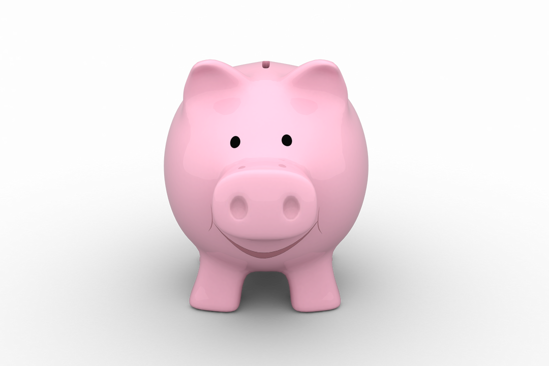 Transparent Pink Piggy Bank Illustration for Savings Concept - Download Free Stock Images Pikwizard.com