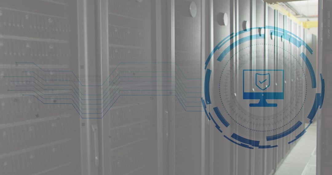 Cybersecurity Technology in Data Server Room