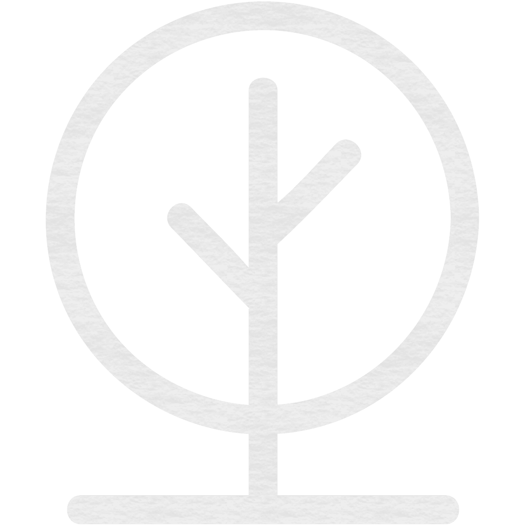 Abstract Digital Tree Symbol on Transparent Background