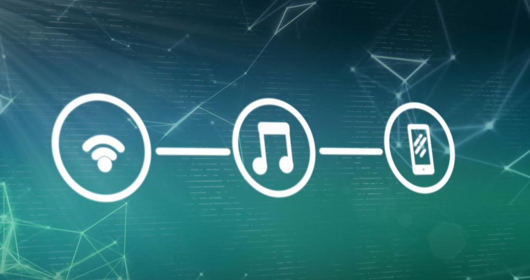Digital Connectivity Network with Media and Mobile Symbols
