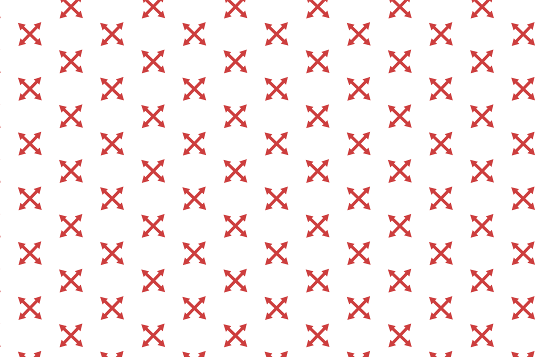Red Geometric Pattern with X Shapes on Transparent Background