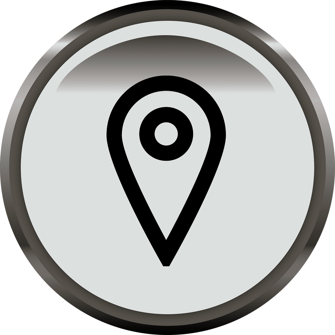 Destination Pin Vector Symbol on Transparent Background