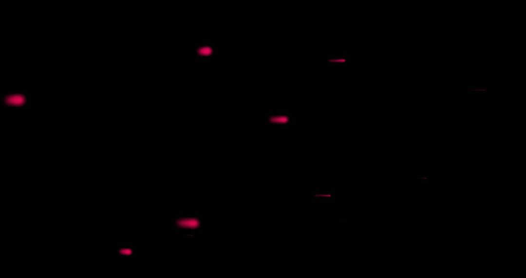 Glowing Red Light Trails on Black Background