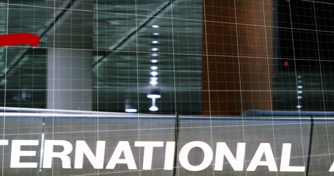 Digital Data Overlay at International Airport Terminal