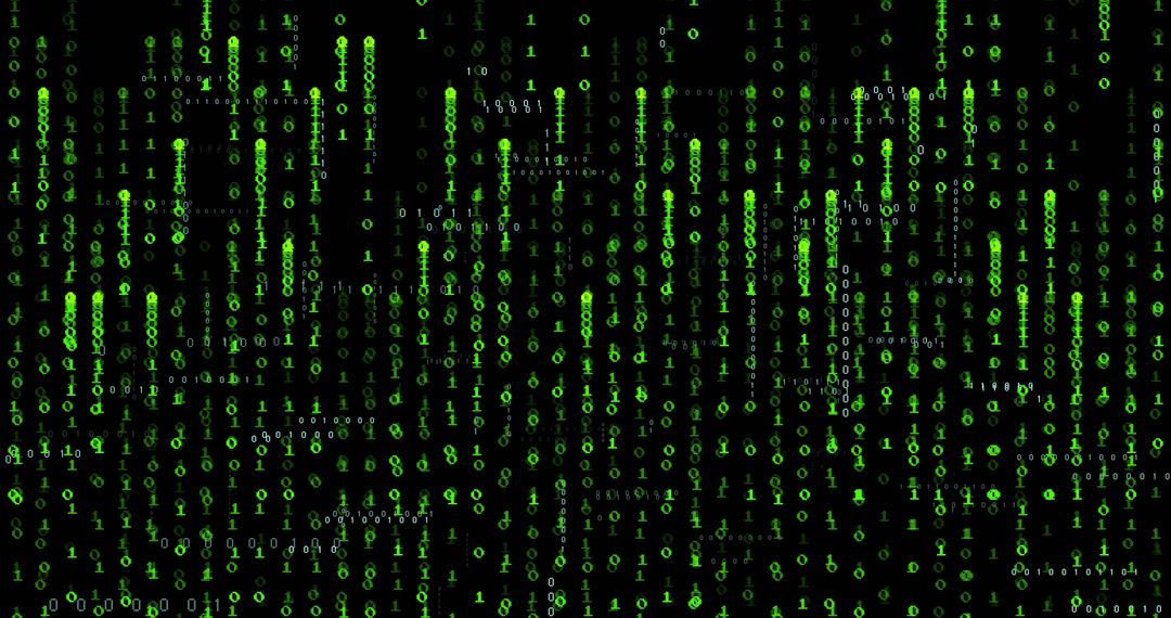 Digital Binary Code Streams Glowing in Darkness - Free Images, Stock Photos and Pictures on Pikwizard.com